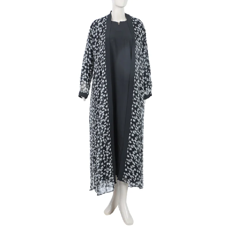 good lightweight womens travel robes -Women's Printed Abaya - Multi Color