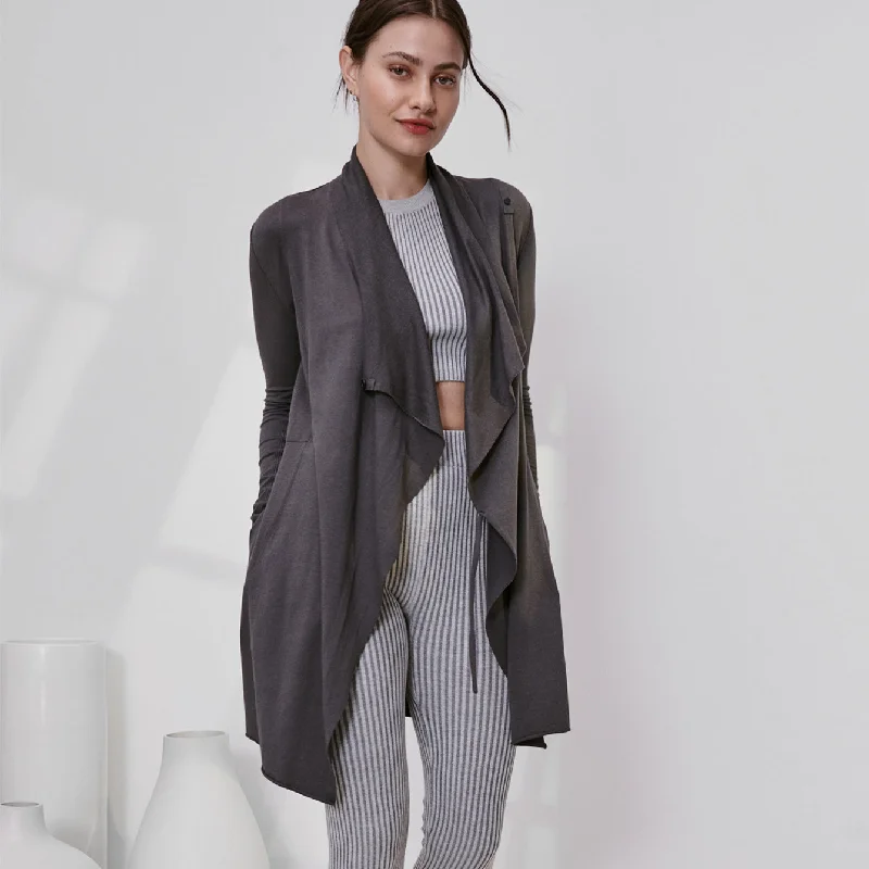 Womens long sleeve robe set winter comfort -The Short Robe
