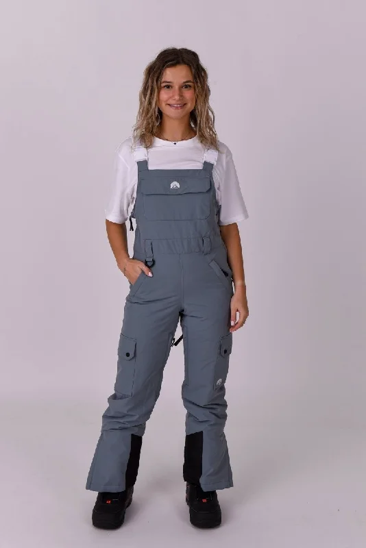 High-quality and durable robe sets for women -Yeh Girl Bib Pant - Grey