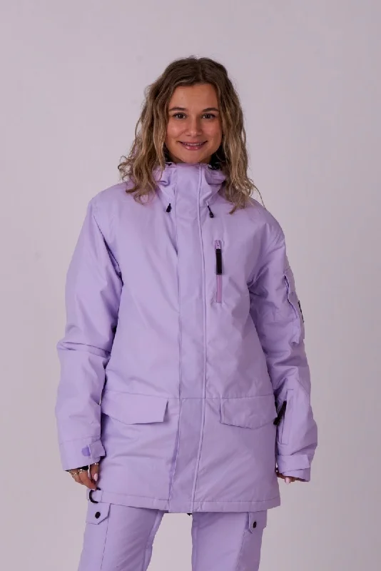Womens robe sets and loungewear for travel -Yeh Girl Ski & Snowboard Jacket - Lavender