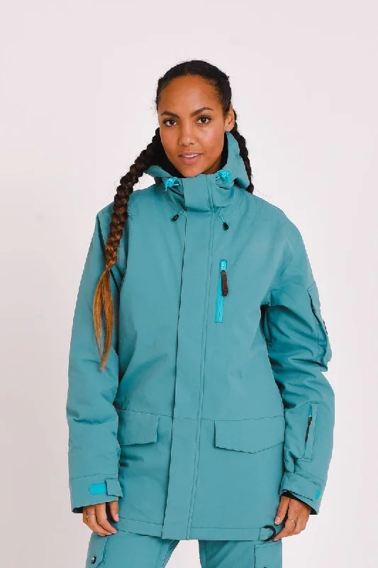 Women's robe sets vera bradley -Yeh Girl Ski & Snowboard Jacket - Teal