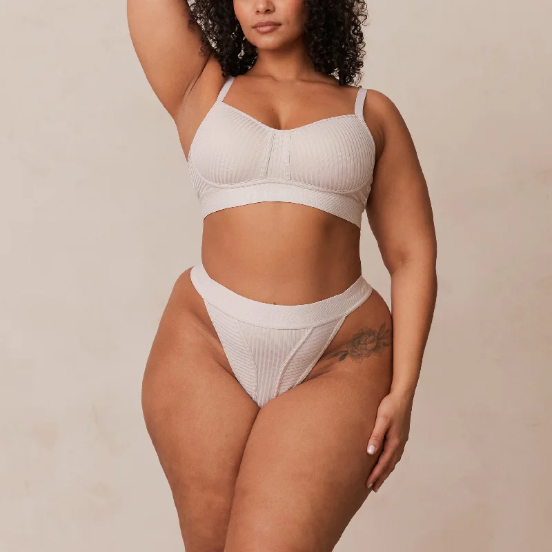 Deep V bras that empower women -Bare Bra  - Cream