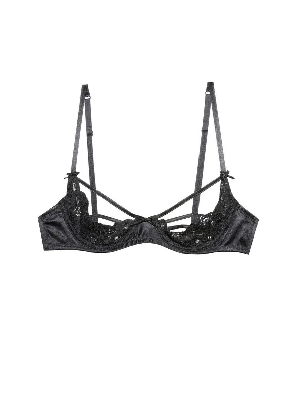 Deep V bras with built in shapewear -Charlotte Peekaboo Bra