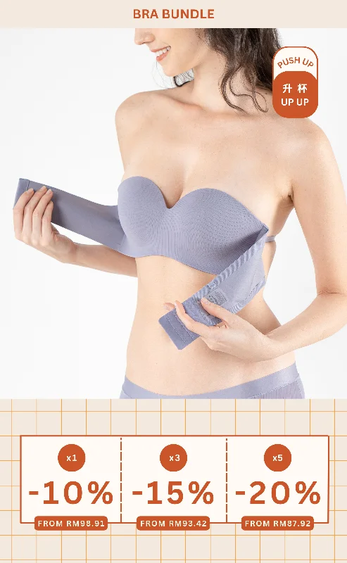 Deep V bras for every occasion -Elf-Lady • Push Up Strapless Multiway Bra