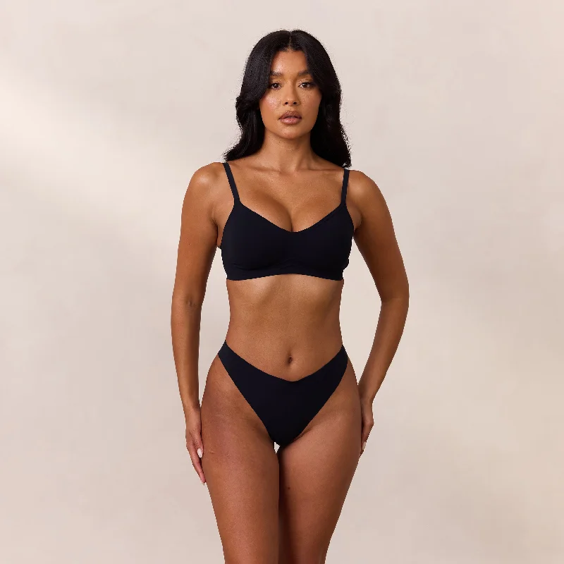 Deep V bras for a great price -Everyday Flex Bralette - Black