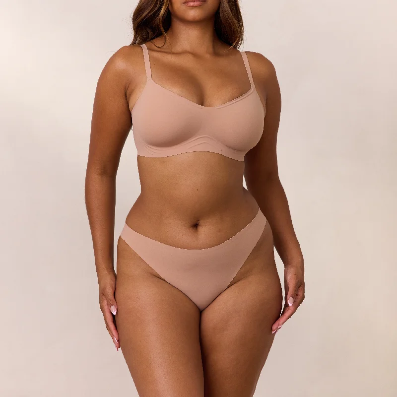 Deep V bras with amazing deals -Everyday Flex Bralette - Honey