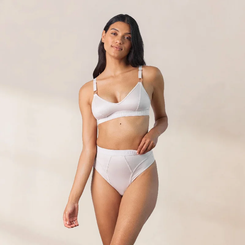Deep V bras for wedding -Nurture Nursing Bra  - Cream