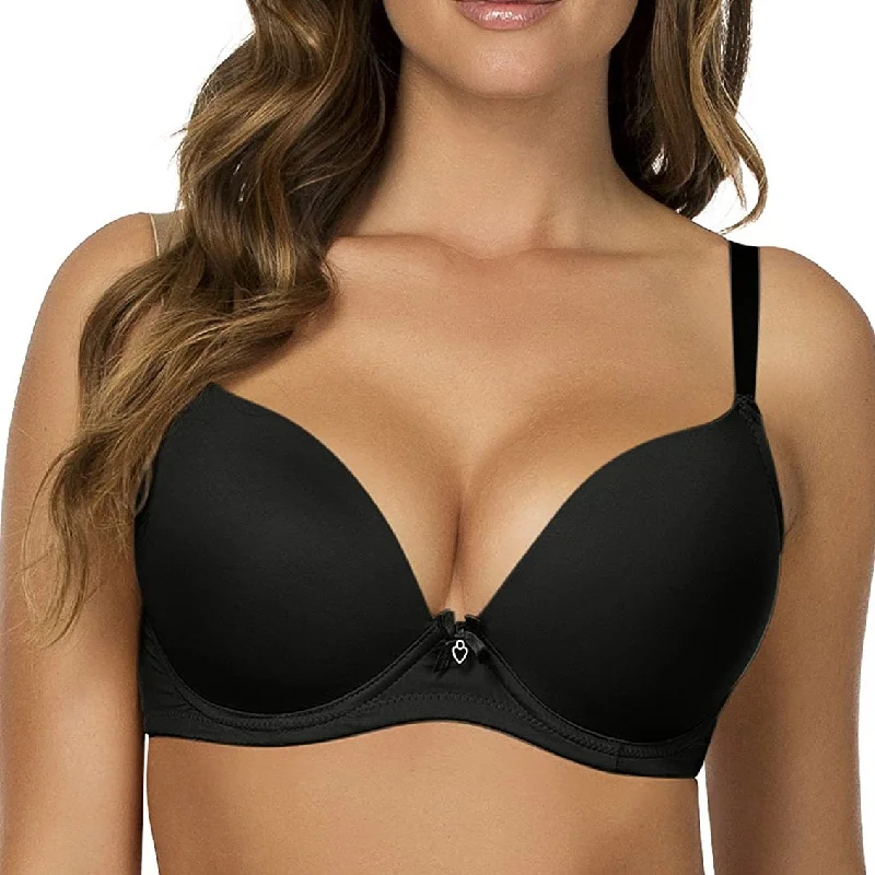 Lace deep v bra for small breasts -PARFAIT 4801 JEANIE PLUNGE BRA 4801