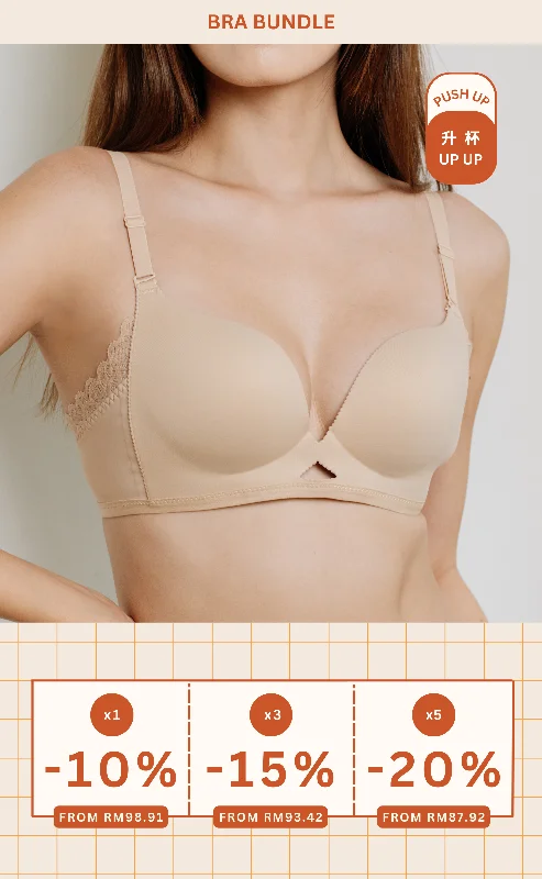 Deep V bras for a lifetime of love -Shape • Push Up T-shirt Bra