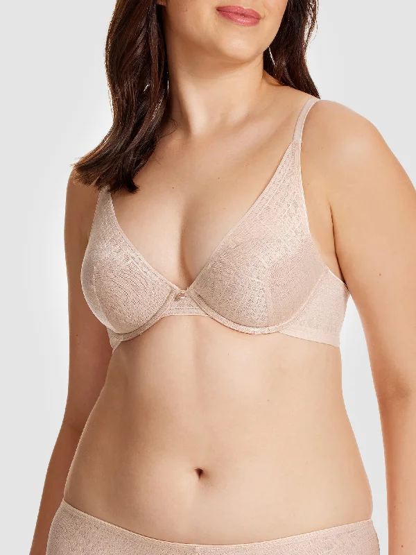 Can a deep V bra provide enough support?2Shine Contour Bra - SH015