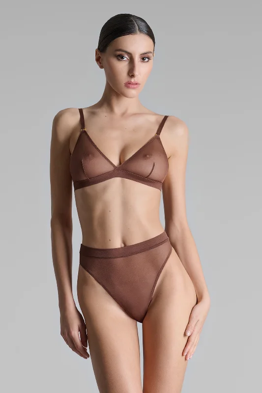 Deep V bras for tall women -Triangle bra - Corps à Corps