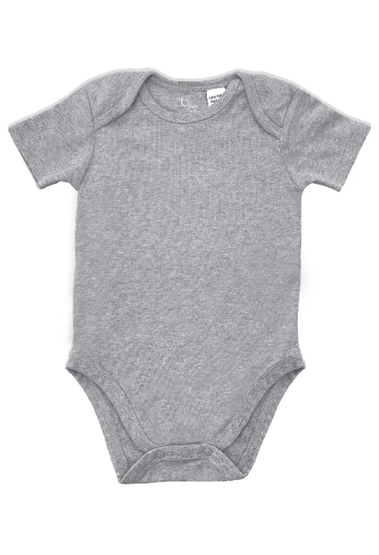 Womens corset without cups -100% Organic Cotton Short Sleeve Baby Bodysuit - Grey Melange Womens corset without cups -100% Organic Cotton Short Sleeve Baby Bodysuit - Grey Melange