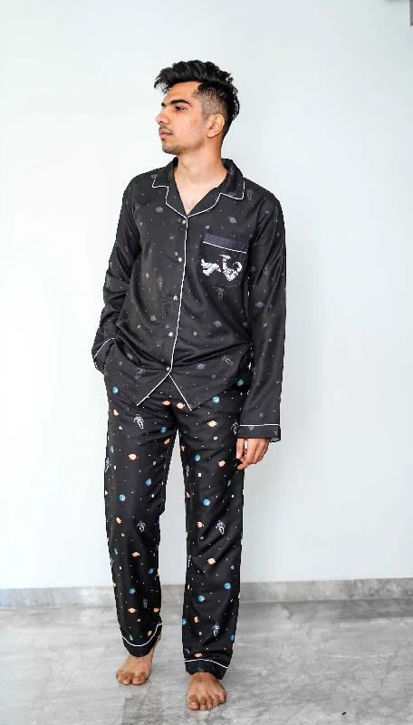 Women's pajama sets for different body shapes flattering -Astronaut PJ Set - Male