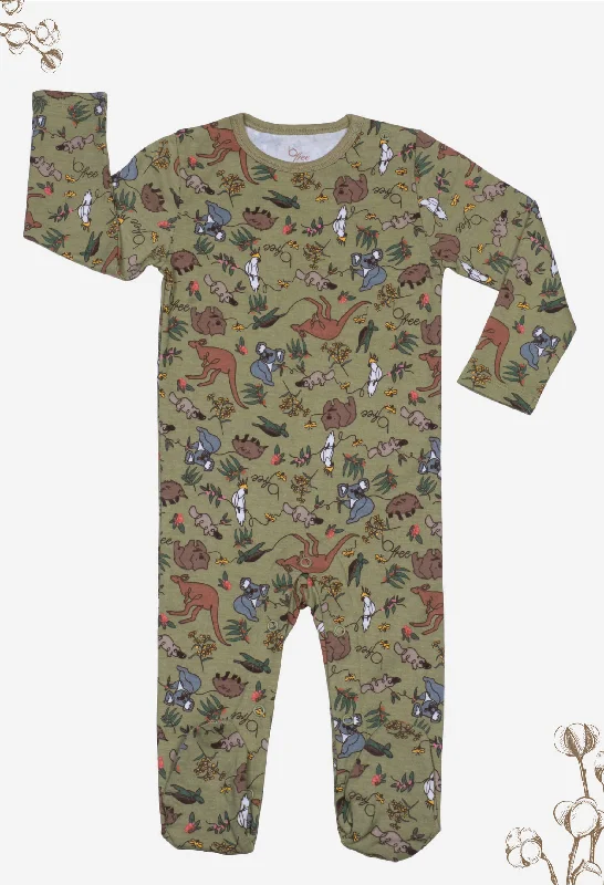 When should you replace your corset? -Baby Snap Button Sleepsuit with Booties - 100% Organic Cotton - Khaki Native Aussie Animals When should you replace your corset? -Baby Snap Button Sleepsuit with Booties - 100% Organic Cotton - Khaki Native Aussie Animals