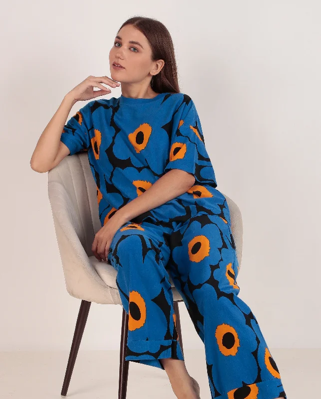 Women's pajama sets for different ages youthful -Bold Bloom PJ Set