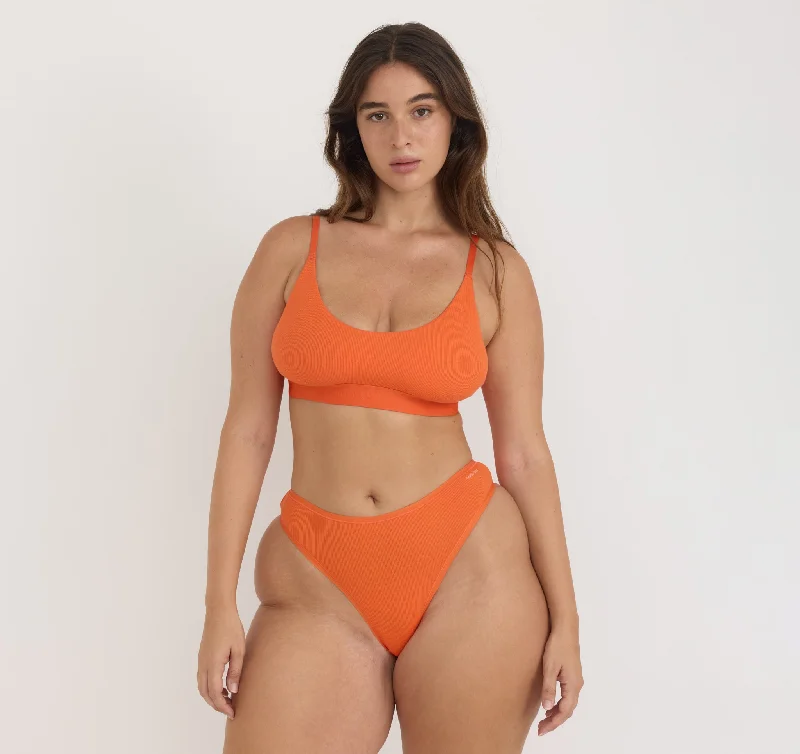 Core Rib Open Back Scoop Bralette