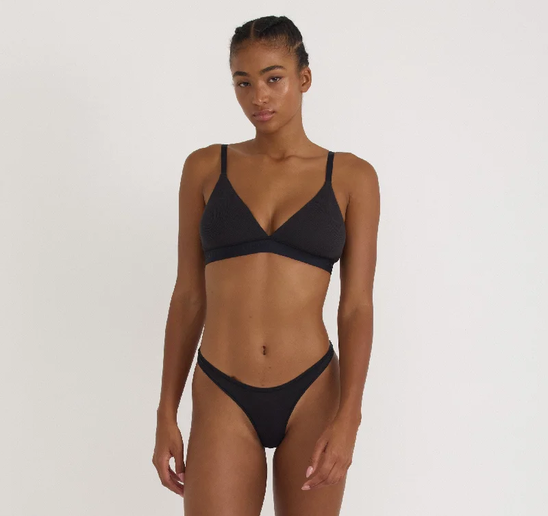 Core Rib Triangle Bralette