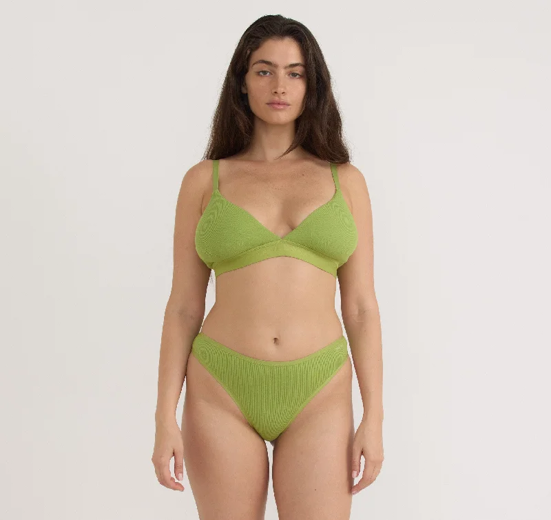 Core Rib Triangle Bralette