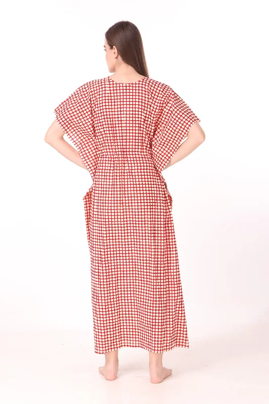 Women's pajama sets for evening wear elegant -Cotton Kaftan