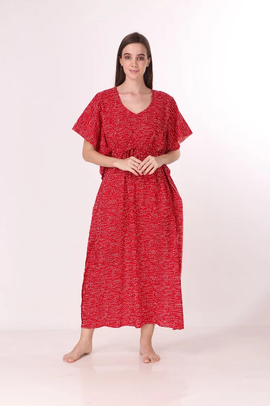 Women's pajama sets that are comfortable soft -Cotton Kaftan