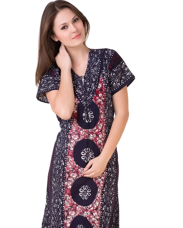 Women's pajama sets with trendy styles fashionable -Cotton Printed Nighty