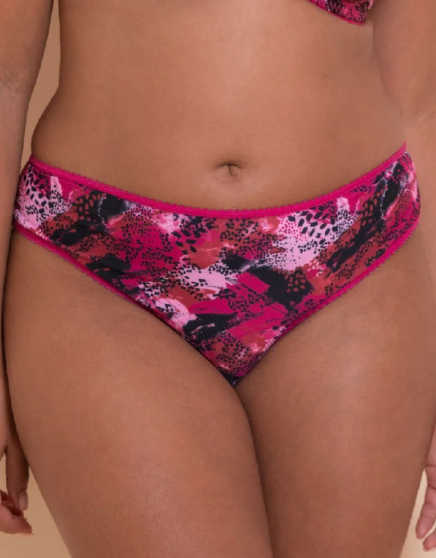 Curvy Kate Spellbound Brazilian Brief Sangria Print