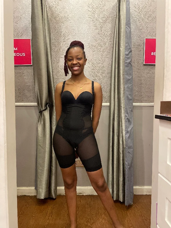 Pip stem corset for dramatic waistline -Firm Control Full Bodysuit