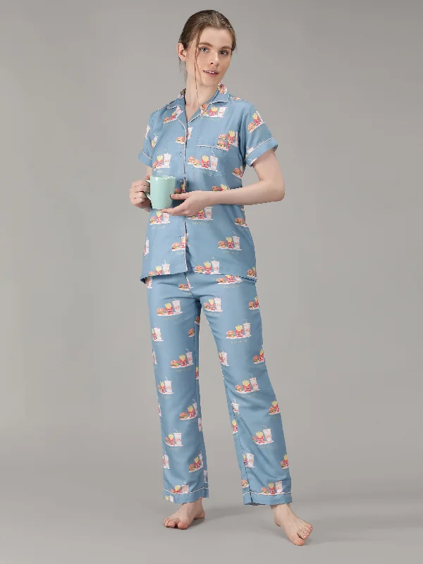 Women's pajama sets that are affordable budget friendly -Foodie Glory Pyjama Set