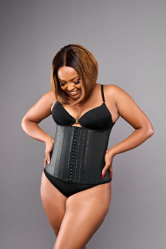 Leather corset for edgy style -High Control SnapBack Corset