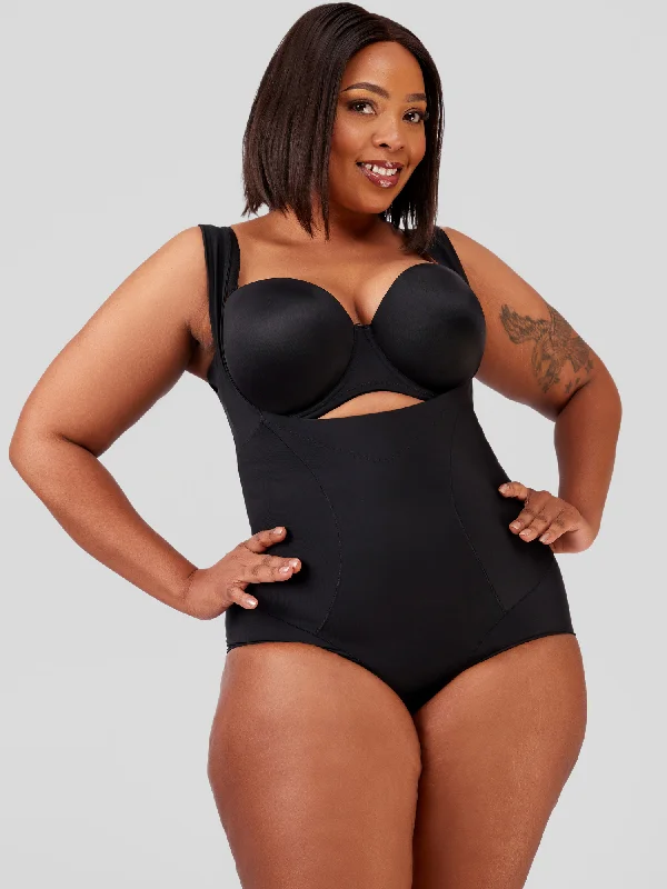 Womens corset green -Invisible Moulding Bodysuit
