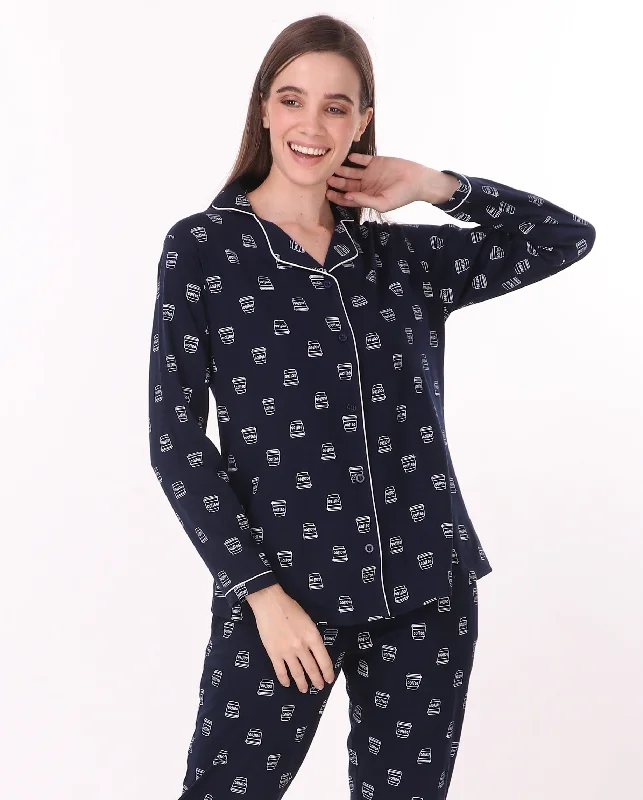 Women's pajama sets with exceptional value affordable -Coffee Knitted Pj Set