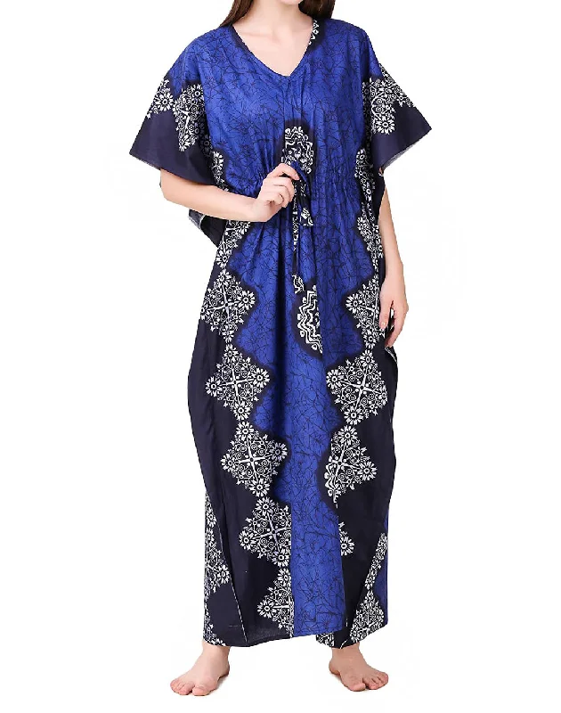 Women's pajama sets that provide support comfortable -Cotton Kaftan Nighty