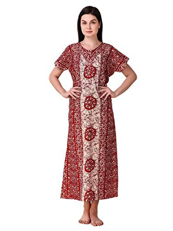 Women's pajama sets with high support comfortable -Cotton Nighty