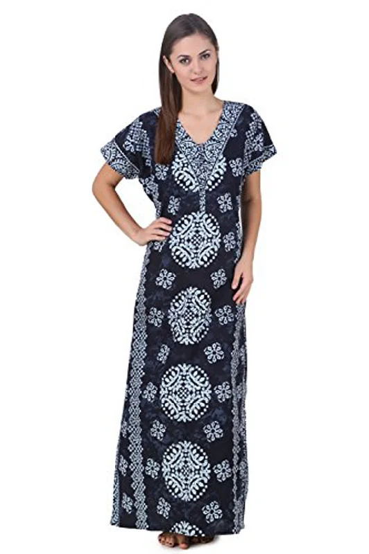 Women's pajama sets for low cut tops casual -Cotton Nighty