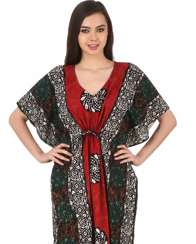 Women's pajama sets with adjustable straps custom fit -Cotton Kaftan