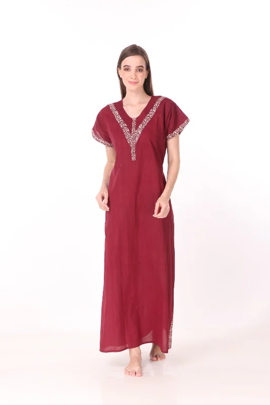 Women's pajama sets near me open now -Cotton Nighty