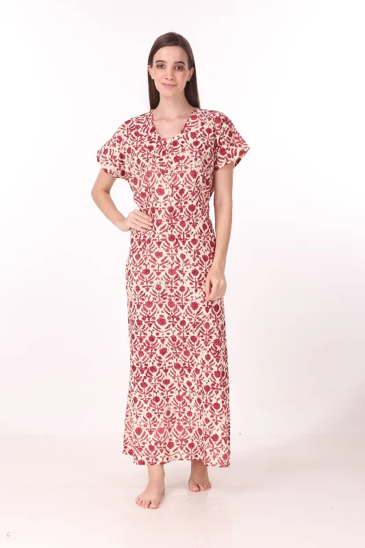 Women's pajama sets for special occasions elegant -Cotton Nighty