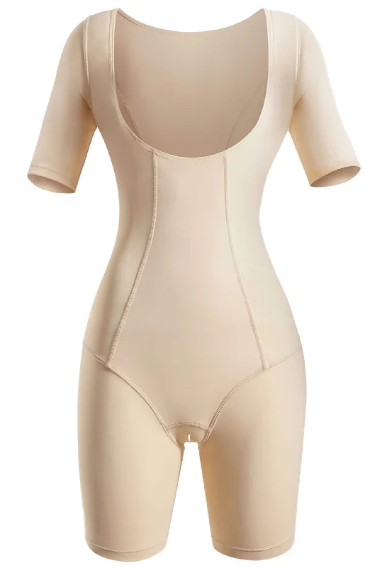 Vintage corset for women historical reenactments -Open Bust Short Sleeve Shaping Bodysuit with Shorts Vintage corset for women historical reenactments -Open Bust Short Sleeve Shaping Bodysuit with Shorts