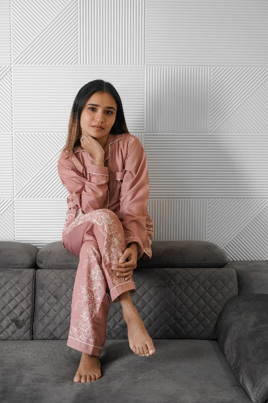 Women's pajama sets for every style fashionable -Side Floral