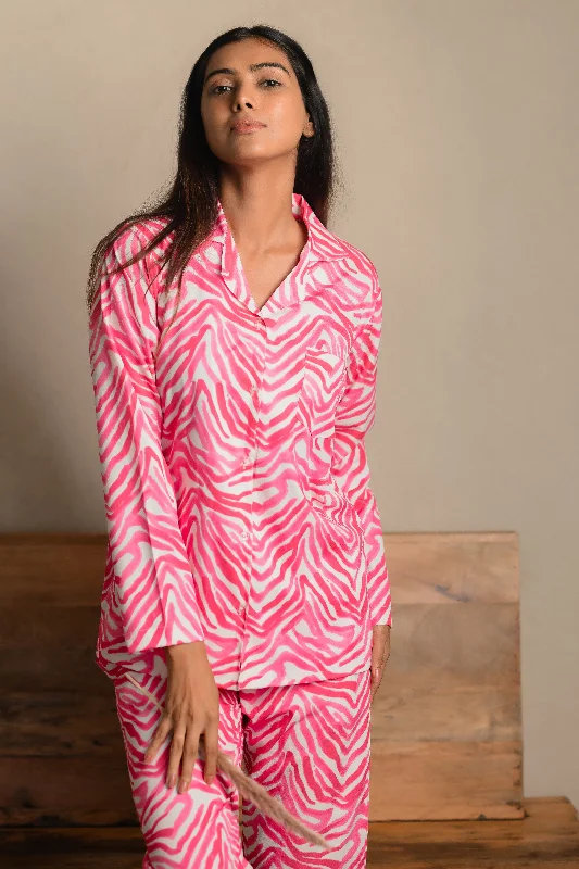 Women's pajama sets with removable pads versatile -The Barbiecore PJ Set