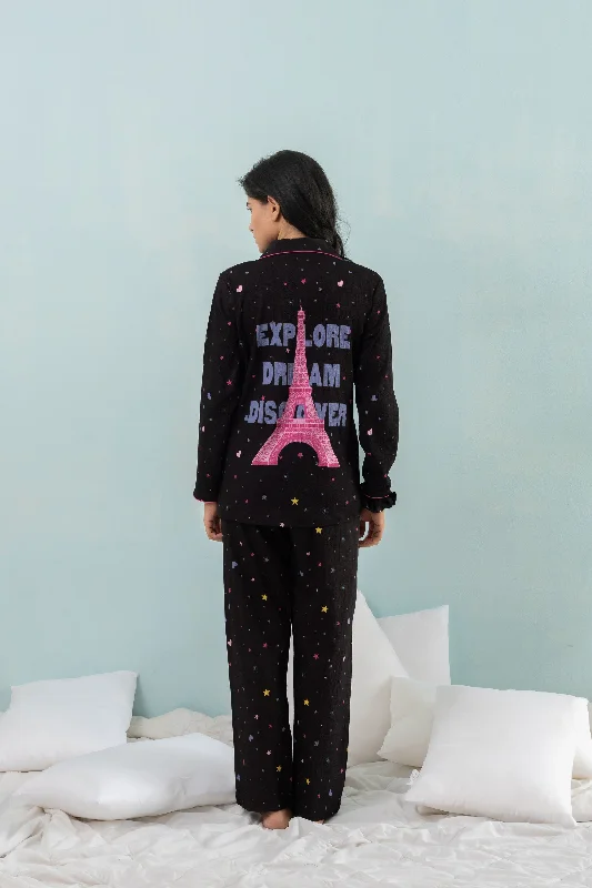 Women's pajama sets that are sophisticated elegant -The Paris Dream PJ Set