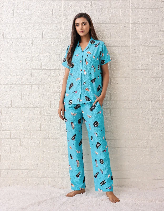 Womens pajama sets for women over 50 classic -The Party Starter PJ Set