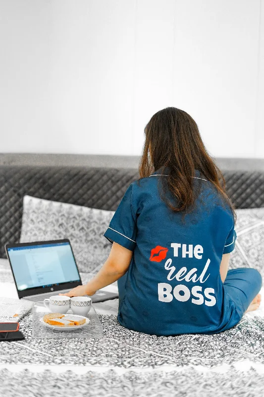 Women's pajama sets that prevent chafing comfortable -The Real Boss - Female