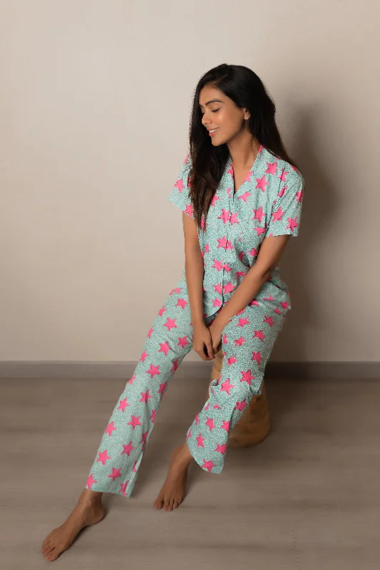 Women's pajama sets blend style and comfort-The Starry Night PJ Set