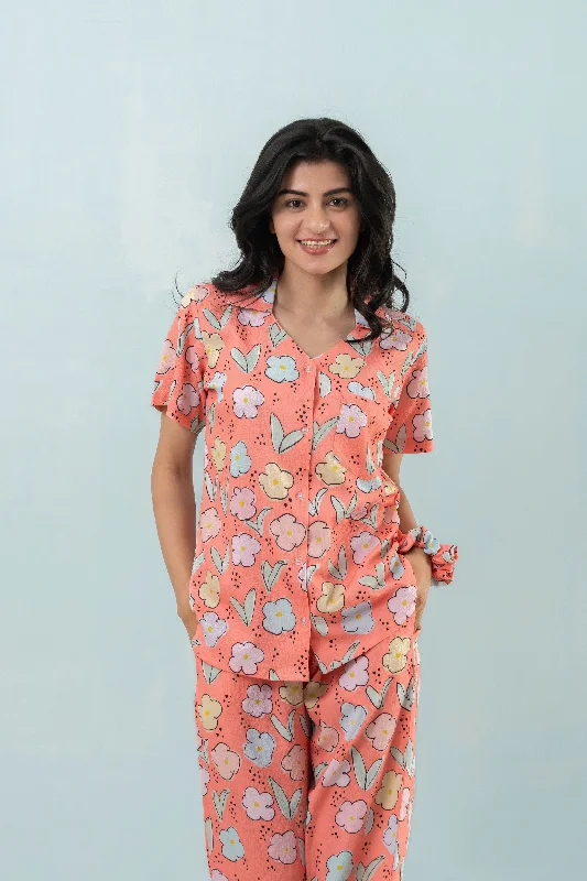 Women's pajama sets for the perfect outfit stylish -The Sunset Bloom PJ Set