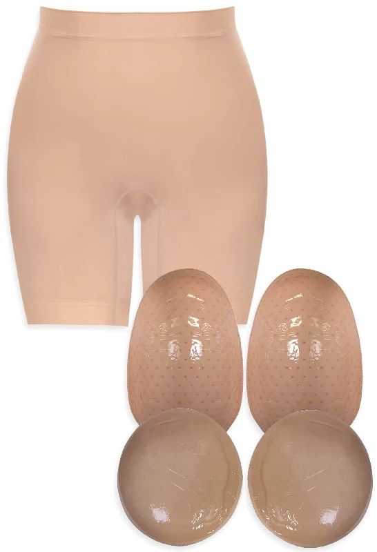 Womens corset nude -Va-va-voom Tummy & Thigh Shaping Padded Hip + Booty Set