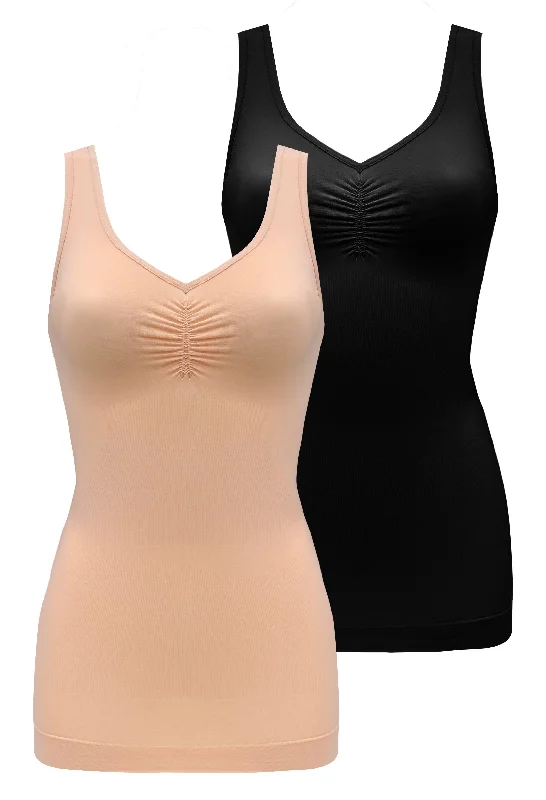 Conical corset for shaping -Ultra Light Shaping V-Tank - 2 Pack