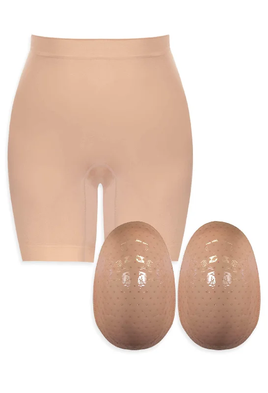 Womens corset red -Va-va-voom Tummy & Thigh Shaping Hip/Booty Booster Set