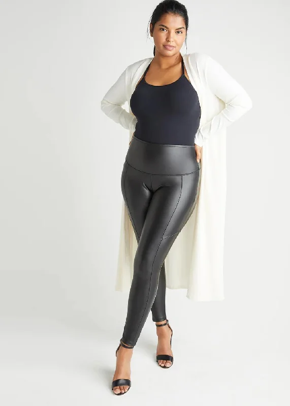 Womens corset made in USA -Yummie Faux Leather Legging