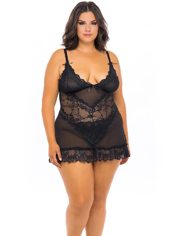 Deep V Collar Sexy Dress -Oh La La Cheri Valentine Babydoll